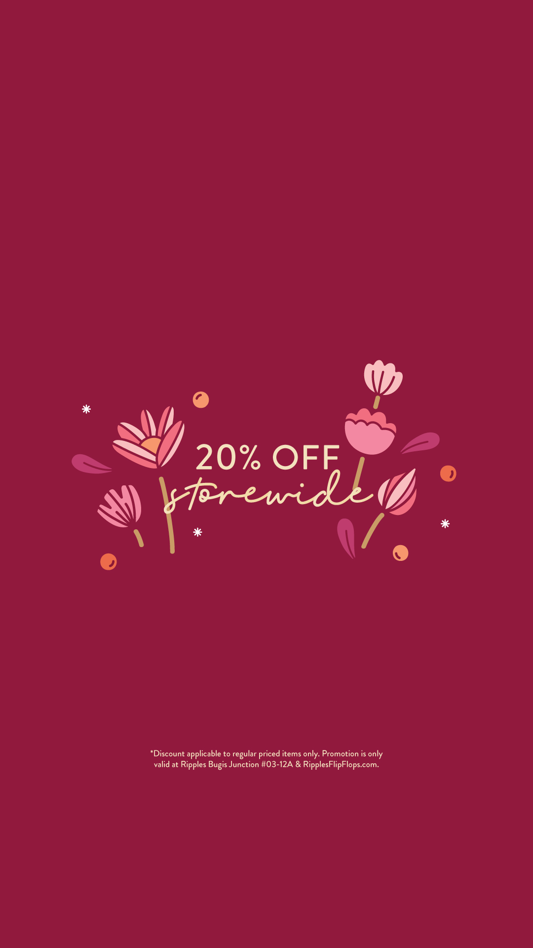 Ripples 20% OFF CNY 2026