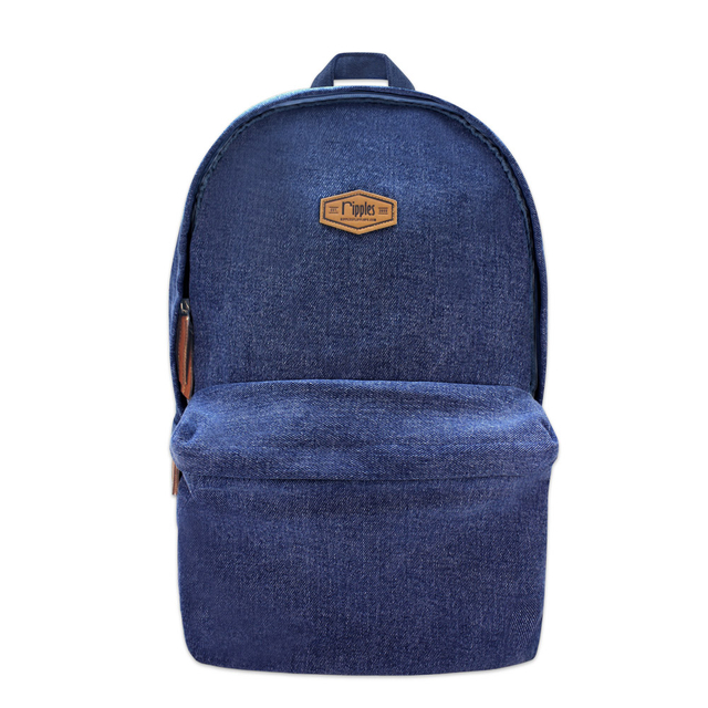 Sienna Denim Backpack (Mid Blue Wash)