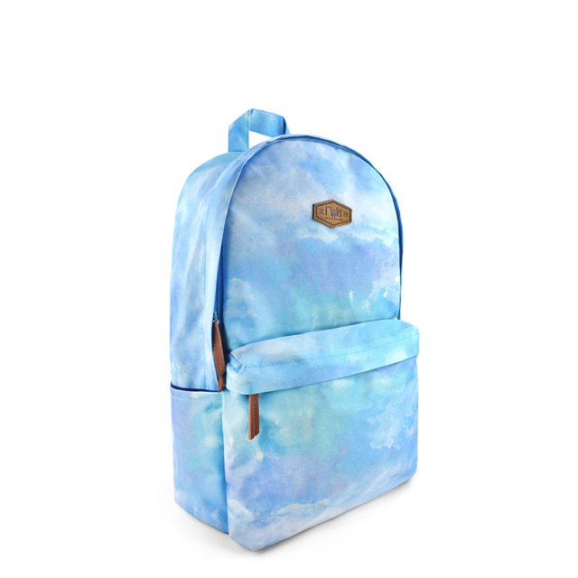 Clouds Watercolour School Backpack (Sky Blue)