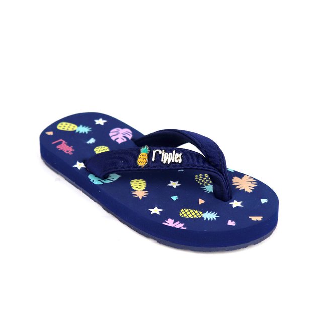 [SALE] Pineapple Little Kids Flip Flops (Navy Blue)
