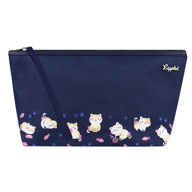 [PROMO] Kittens Cosmetic Pouch (Navy Blue)