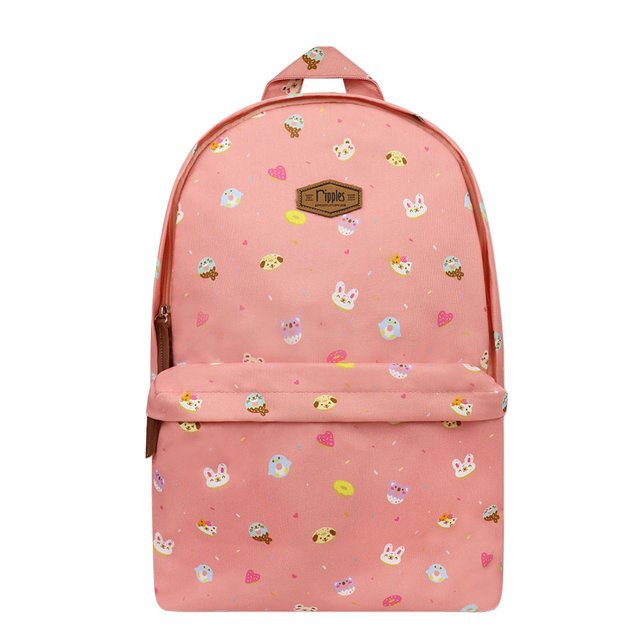 [SALE] Animal Donuts School Backpack (Peach)