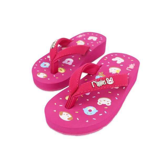  Animal Donuts Little Kids Wedge (Pink)