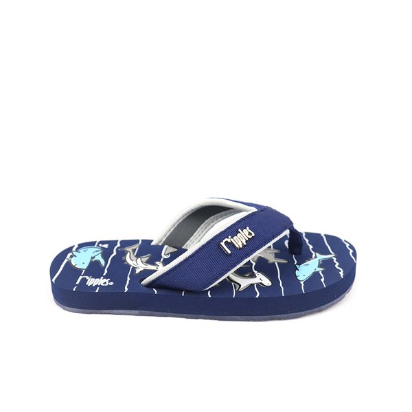 [SALE] Sharks Little Kids Flip Flops (Navy Blue)