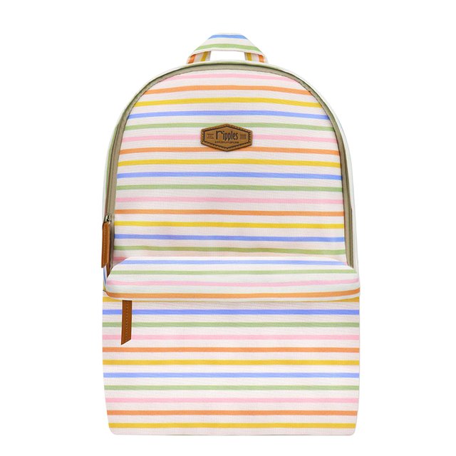 Colourful Stripes School Backpack