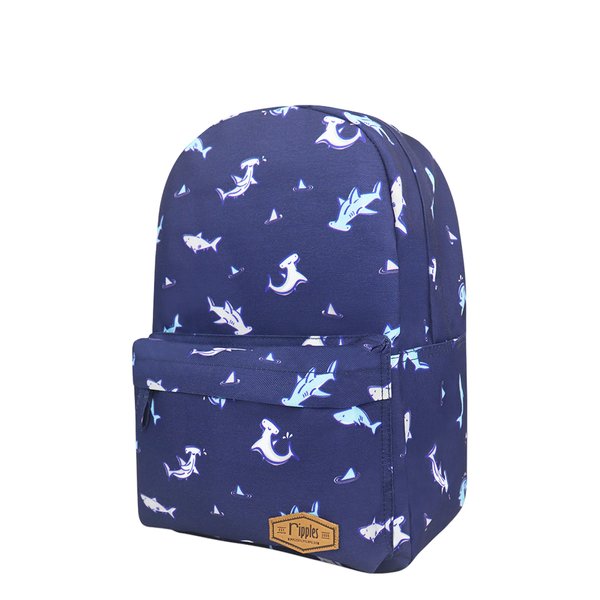 [SALE] Sharks Mid Sized Kids School Backpack (Navy Blue)