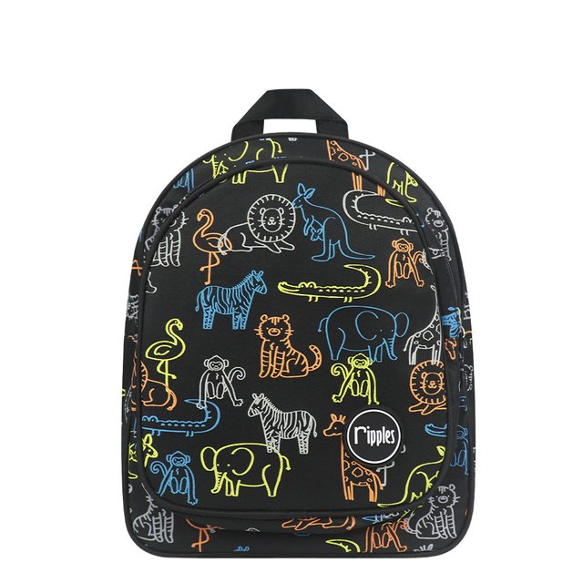 Animal Sketches Kids Backpack (Black)