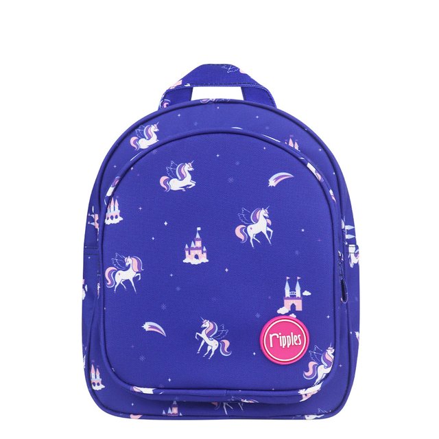 Unicorn Castle Kids Backpack (Navy Blue)
