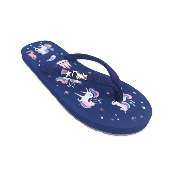 [SALE] Unicorn Castle Ladies Flip Flops (Navy Blue)