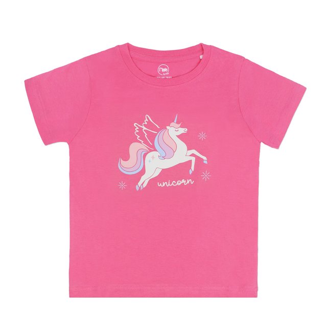 [PROMO] Unicorn Castle Kids T-shirt (Pink)
