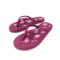 Fairies Ladies Flip Flops (Maroon Purple)