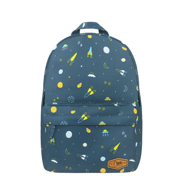 [SALE] Space Mid Sized Kids School Backpack (Grey Blue)