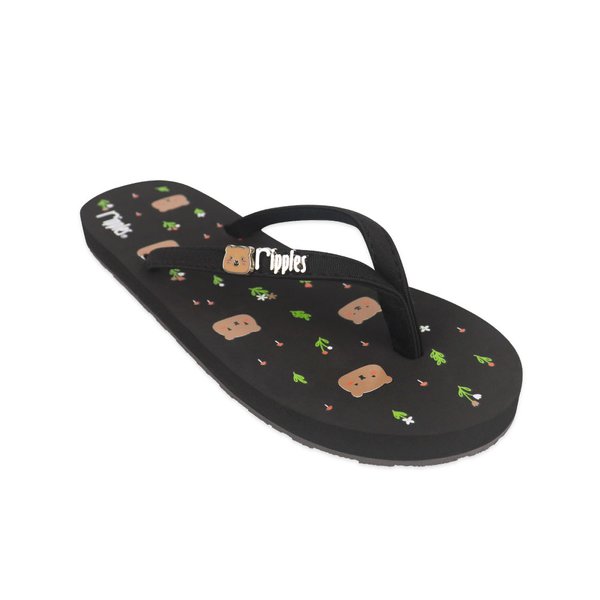[SALE] Bear Ladies Flip Flops (Black)