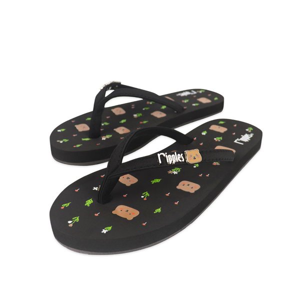 [SALE] Bear Ladies Flip Flops (Black)