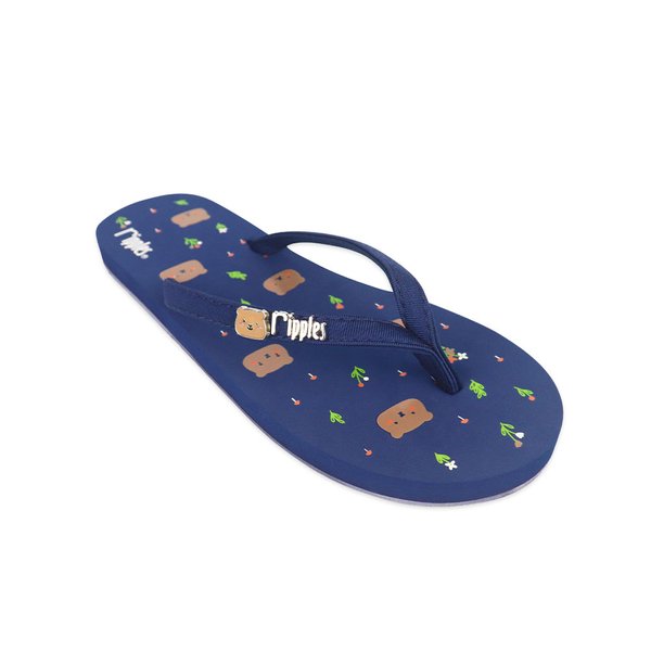 [SALE] Bear Ladies Flip Flops (Navy Blue)