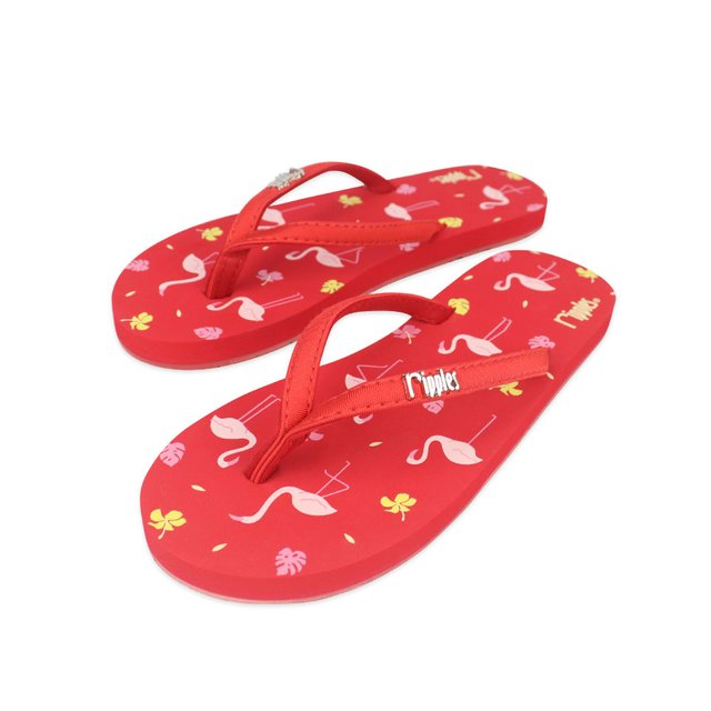 [SALE] Flamingo Ladies Flip Flops (Red)