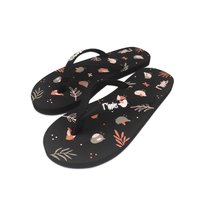 [SALE] Birds Ladies Flip Flops (Black)