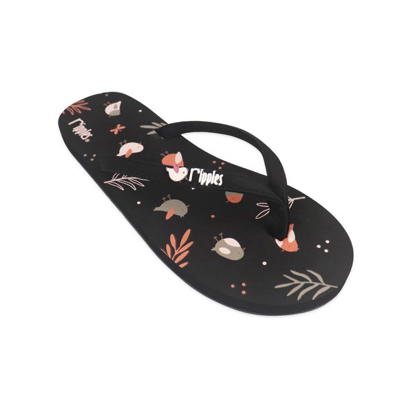 [SALE] Birds Ladies Flip Flops (Black)