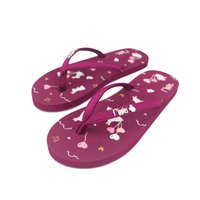 Bunny Ladies Flip Flops (Maroon Purple)