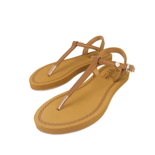 Ripples T-Straps Ladies Sandals (Brown) Ripples T-Straps Ladies Sandals (Brown)