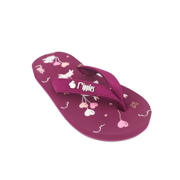 Bunny Little Kids Flip Flops (Maroon Purple) Bunny Little Kids Flip Flops (Maroon Purple)