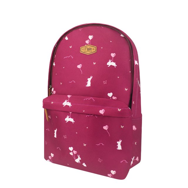 Bunny School Backpack (Maroon Purple) 